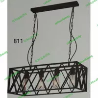 LAMPU GANTUNG INDUSTRIAL IRON CAGE / LAMPU GANTUNG RUANG MAKAN