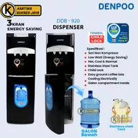 Dispenser Denpoo DDB-29 Standing Galon Bawah, Hot, Cold & Normal