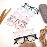 Frame Kacamata warna warni lentur+ Lensa MINUS Plus Baca ANTI RADIASI