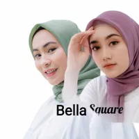 Hijab Segi Empat Bella Square Jilbab Bela Bahan Polycotton 115x115 cm