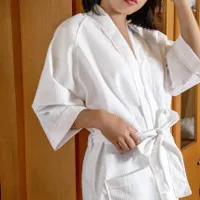 Bathrobe / jubah mandi / kimono waffle