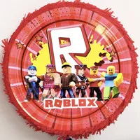 Pinata ultah tarik ROBLOX RED birthday boy