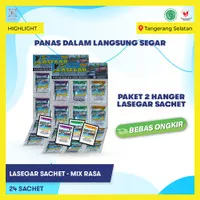 Lasegar Sachet Paket 2 Hanger 24pcs Gratis Canister + Rinso Molto 20ml