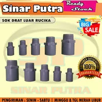 SOK DRAT LUAR RUCIKA 1/2 INCH AW - SAMBUNGAN PIPA PVC SDL