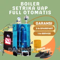 Setrika Uap Steam Boiler Full Otomatis Api dan Air 2 Gosokan