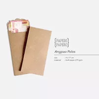 Envelope / Amplop / Angpao Cokelat Polos Kraft Rustic Brown Plain