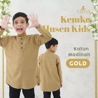 baju koko anak laki laki umur 8 12 tahun lengan panjang warna Gold