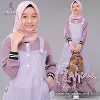 Zahwa Teen (gamis remaja) casual cantik Original by Shofiya - maroon