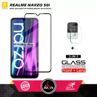 PAKET Tempered Glass Layar Realme Narzo 50i + Tempered Glass Camera