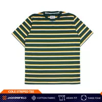 Jackersfield Cole Striped Tee Green Kaos T-Shirt Pria Cotton
