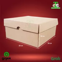 Kardus 20x20x10 cm | Box Nasi | Kardus Kue | Dus Tasyakuran / Aqiqah