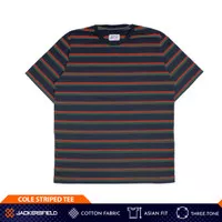 Jackersfield Cole Striped Tee Navy Kaos T-Shirt Pria Cotton