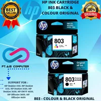 Tinta Printer HP Ink 803 original black & tri - colour / cartridge ori