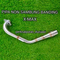 HEADER LEHERAN KNALPOT XMAX INLET 50/51 MM PIPA BANDING STAINLESS PNP