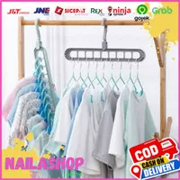 GANTUNGAN BAJU AJAIB WONDER MAGIC HANGER GANTUNGAN BAJU LIPAT LEMARI