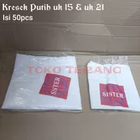 Kresek Putih 15 dan 21 / Kresek Putih / Kresek Nasi Bungkus / Kresek H