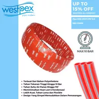 Pipa Pex Westpex Red 1 inch (Pipa Air Panas Westpex 25 mm) / Meter