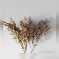 Artificial Leaves Grass Foliage Latex-Daun Pinus Rime Artificial-Gold
