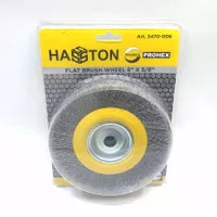 Sikat Gerinda Duduk Hasston Prohex 6 Wheel Wire Brush 150 mm