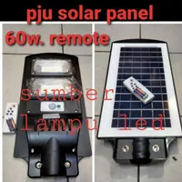 lampu jalan pju led solar panel surya 60w 60watt all in one 60 watt w