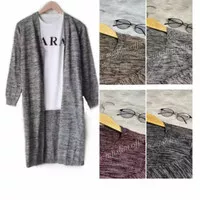 Long Twist Cardy / Long Outer Knit Rajut Premium Cardigan Crop wanita