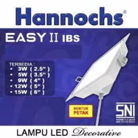 Lampu LED Downlight / Lampu Ceiling Plafon Hannochs Petak 5W/7W/9W/12W