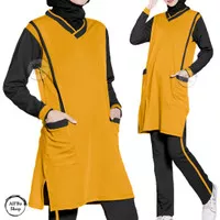 Baju Setelan Olahraga Senam Wanita Muslimah Panjang JUMBO ARS 175