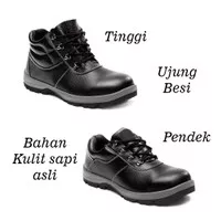 Sepatu Proyek Safety cheetah boots SHOES mdl arboo Kerja - Hitam 39