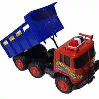 mainan anak mobil dump truk plastik lokal