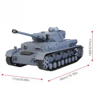 Heng Long 3859-1 2.4GHz 1/16 Scale PANZER-IV F2 RC Tank Model