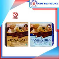 Kugi Wafer Sticks Chocolate Vanilla Milk 320 gr Coklat Astor Stik