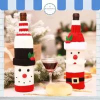 Sarung Botol Wine Edisi Christmas Bottle Cover Dinner Table Decor