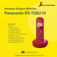 Panasonic KX-TGB210 Pesawat Telepon Wireless Cordless Rumah Kantor - M