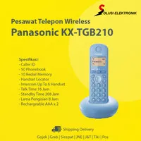 Panasonic KX-TGB210 Pesawat Telepon Wireless Cordless Rumah Kantor - B