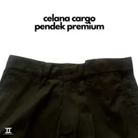 Celana Cargo Pendek PREMIUM Hijau Army Pria Wanita