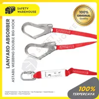 Safety Shock Absorber Lanyard Double Big Hook webbing rope Astabil