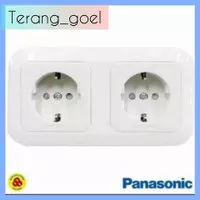 Stop Kontak Ganda Panasonic CP Tanam / Colokan Double / Double Socket