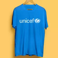 Kaos T-shirt UN Unicef United Nations Baju Katun Pakaian Sablon Custom