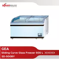 Chest Freezer GEA Sliding Curve Glass Freezer 500 L SD-500BY SD500BY