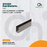 U Channel Partisi Cubicle 12MM/ List U Aluminium (5.6 Meter) - BRONZE