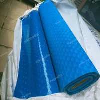 Karet koin biru karpet karet anti slip 2mm x 120cm x 1m