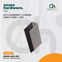 List U Aluminium / U Channel Cubicle 12 MM