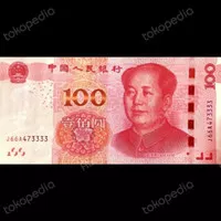 Uang Kertas Asing 100 Yuan China Seri Baru 2015 Original Harga Murah
