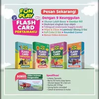 FUN PLAY! FLASH CARD PERTAMAKU Balita 3+ Dalam 3 Bahasa Wipe Clean