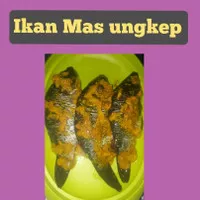 Ikan mas ungkep siap goreng. Dengan bumbu alami dan ikan segar. 500gr