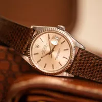 Lancaster Lizard Leather Strap (Brown) | Tali Jam Tangan Lancaster