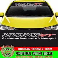 Cutting sticker kaca body mobil suzuki sticker suzuki sport racing