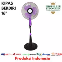 Kipas Angin Berdiri Kipas Angin Standing 16Inch Ungu - 1603