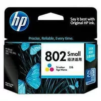 Tinta HP Tri Color Small 802 - CH562ZZ Ink Cartridge