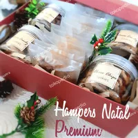 Hampers Natal Premium, Parcel Natal, Soft cookie + Cookies in jar